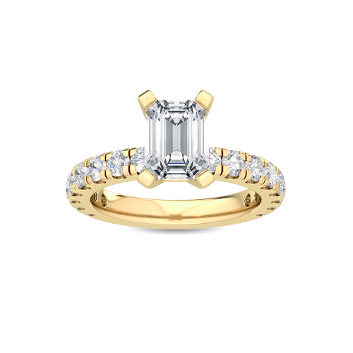 14K Yellow Gold Diamond Engagement Ring