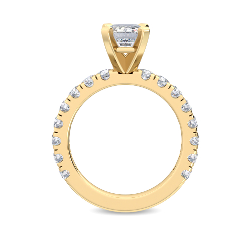 14K Yellow Gold Diamond Engagement Ring