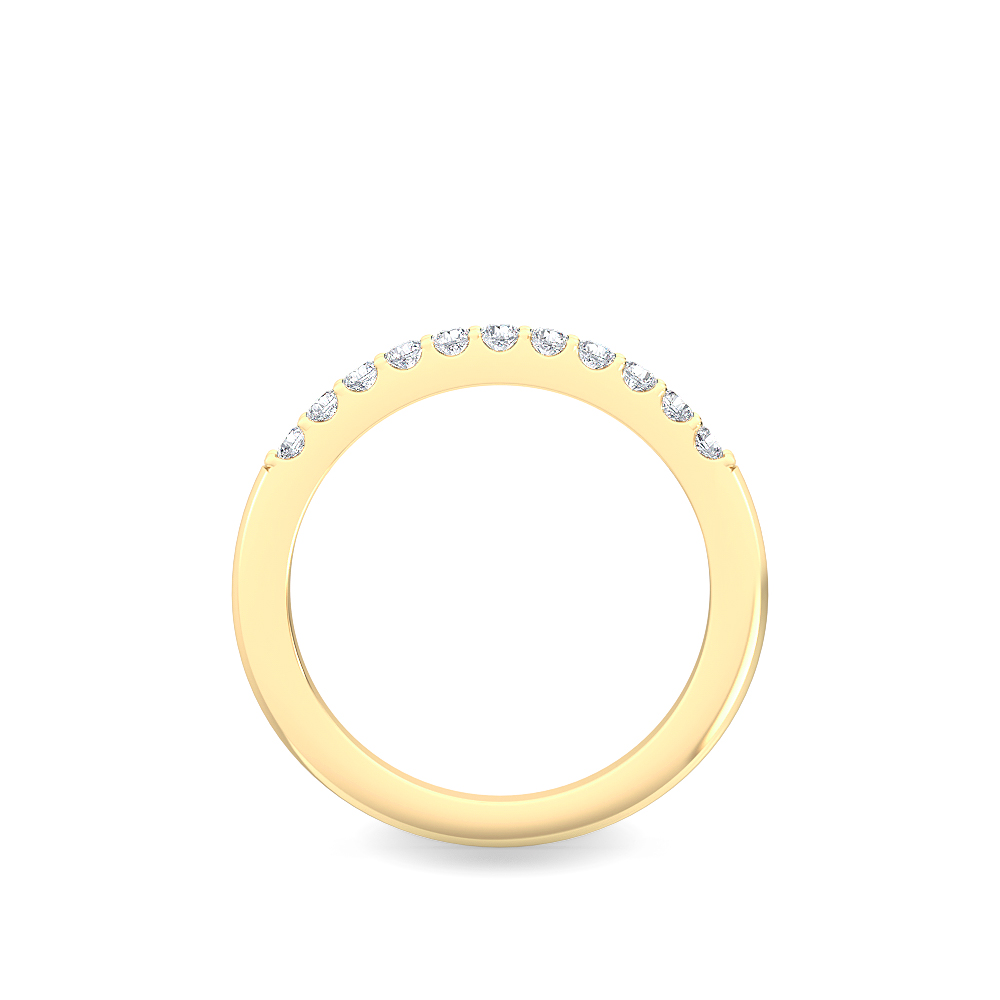14K Yellow Gold Diamond Stackable Ring