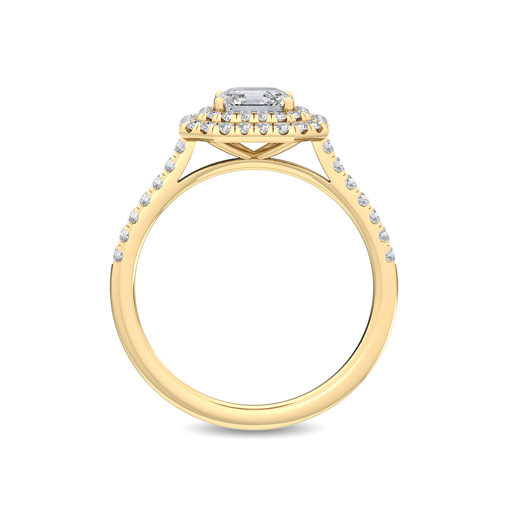 14K Yellow Gold Diamond Engagement Ring