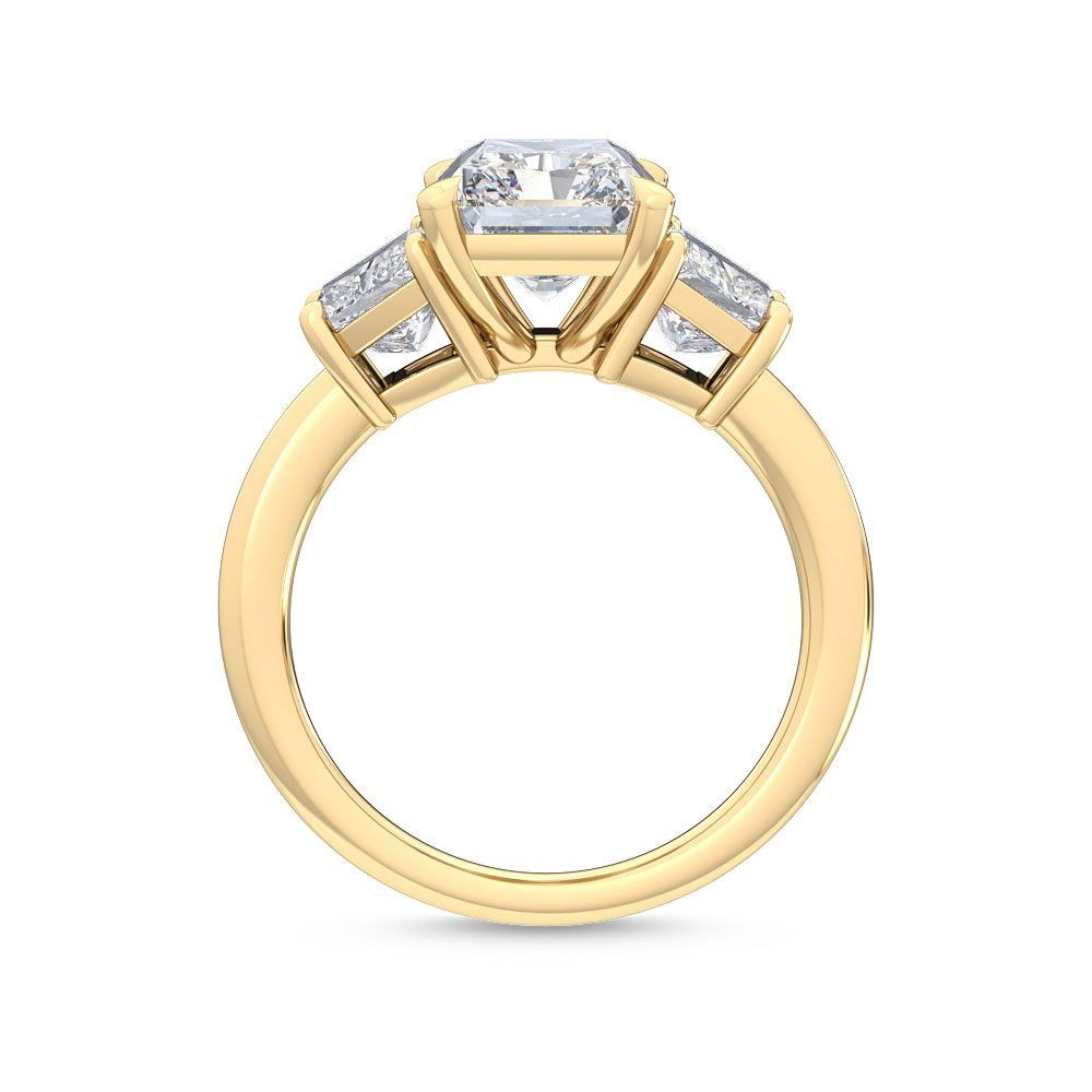 14K Yellow Gold Diamond Engagement Ring