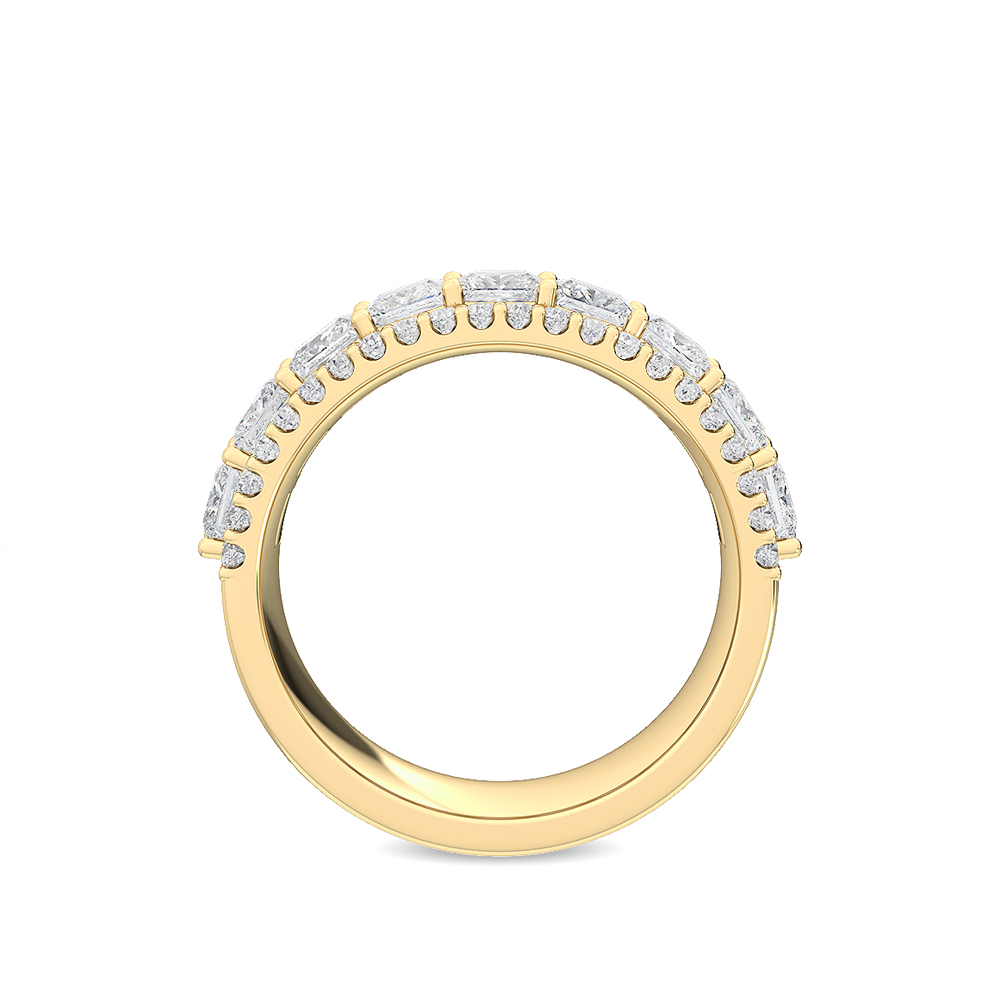 14K Yellow Gold . tw. Diamond Stackable Ring