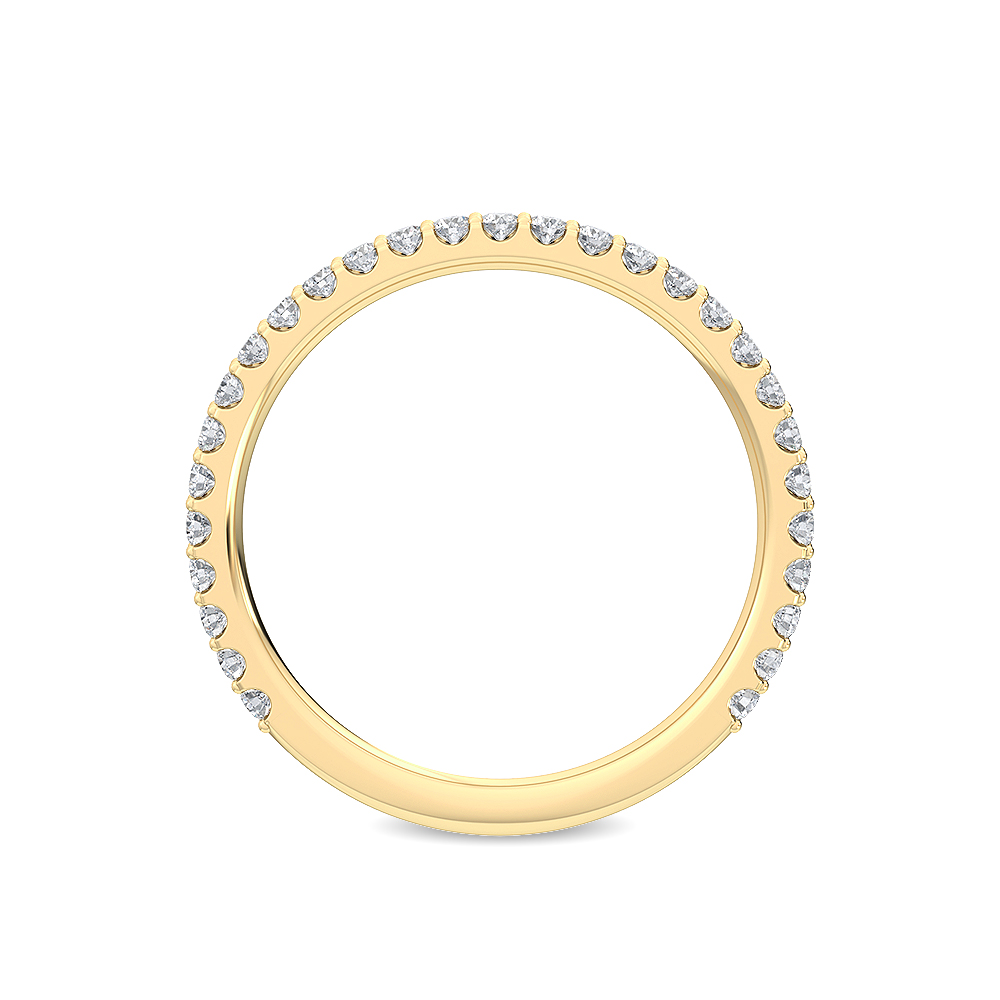 14K Yellow Gold Diamond Stackable Ring