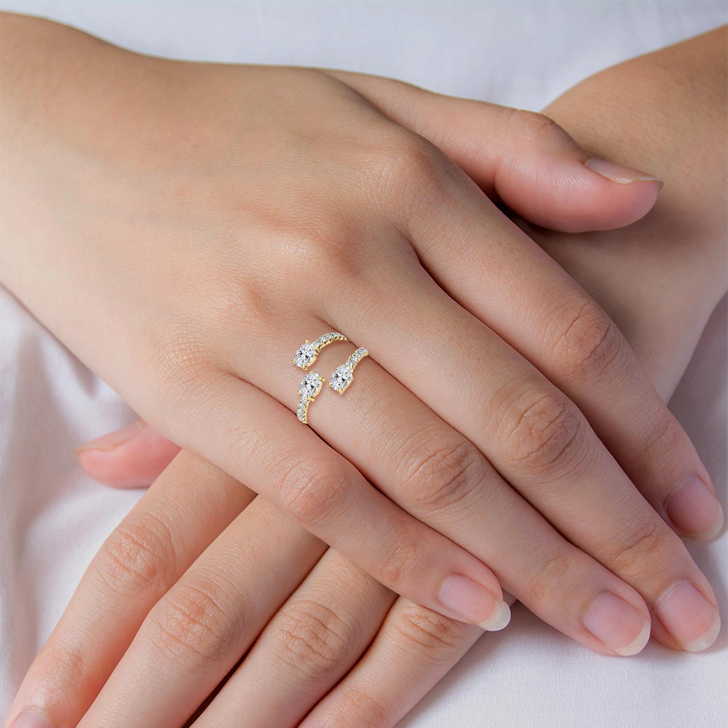 14K Yellow Gold Diamond Ring