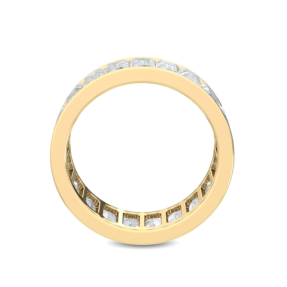 14K Yellow Gold . tw. Baguette Cut Diamond Eternity Band