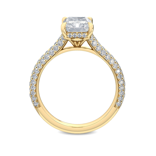14K Yellow Gold Diamond Engagement Ring
