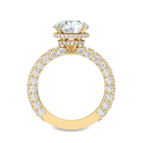 14K Yellow Gold Diamond Engagement Ring