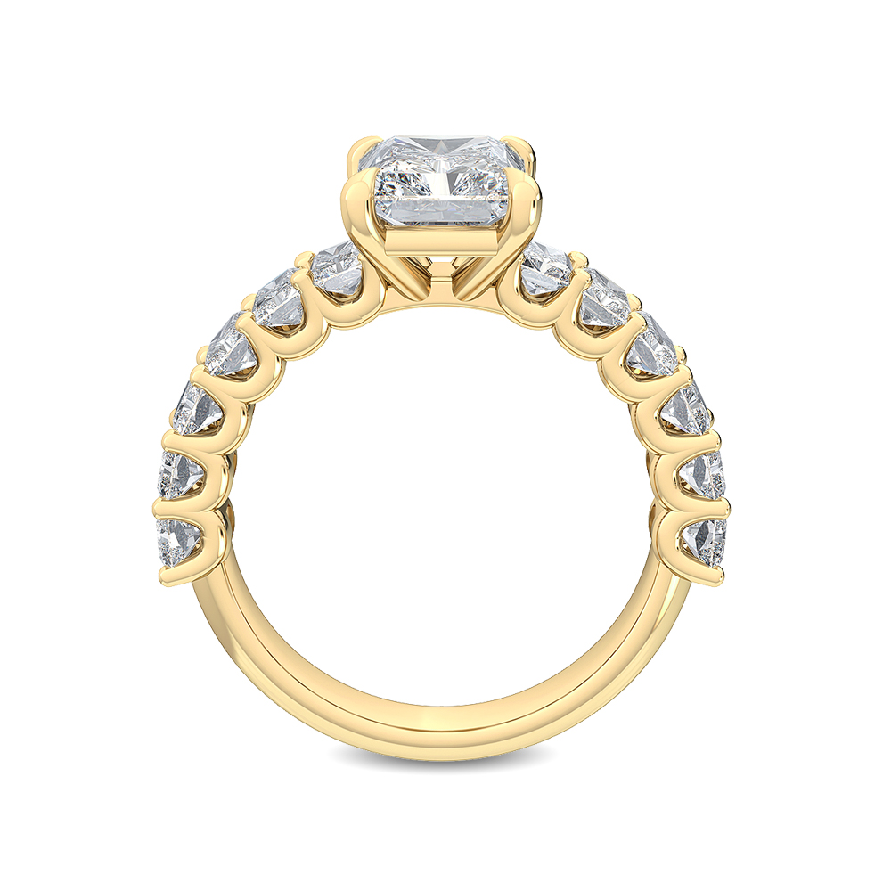 14K Yellow Gold Diamond Engagement Ring