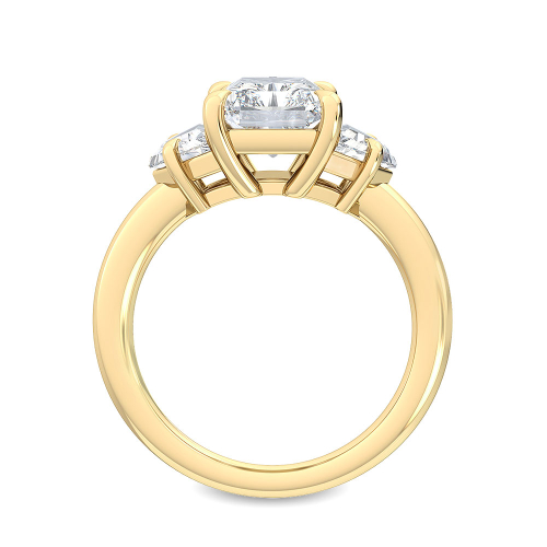 14K Yellow Gold Diamond Engagement Ring