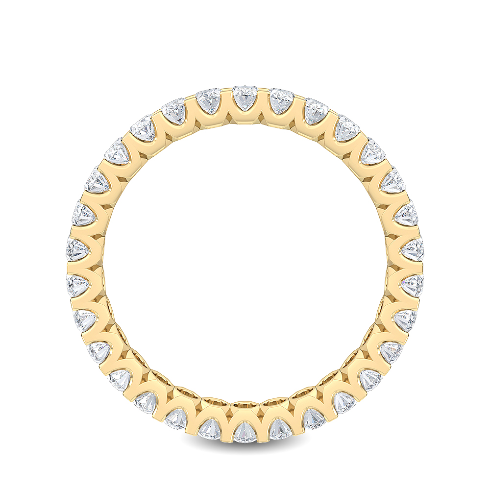14K Yellow Gold . tw. Oval Cut Diamond Eternity Band
