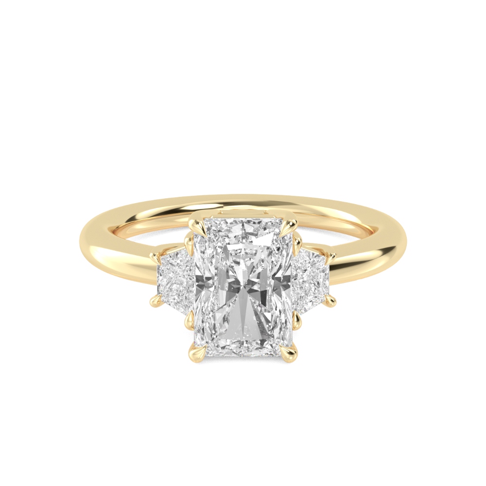 14K Yellow Gold Diamond Engagement Ring