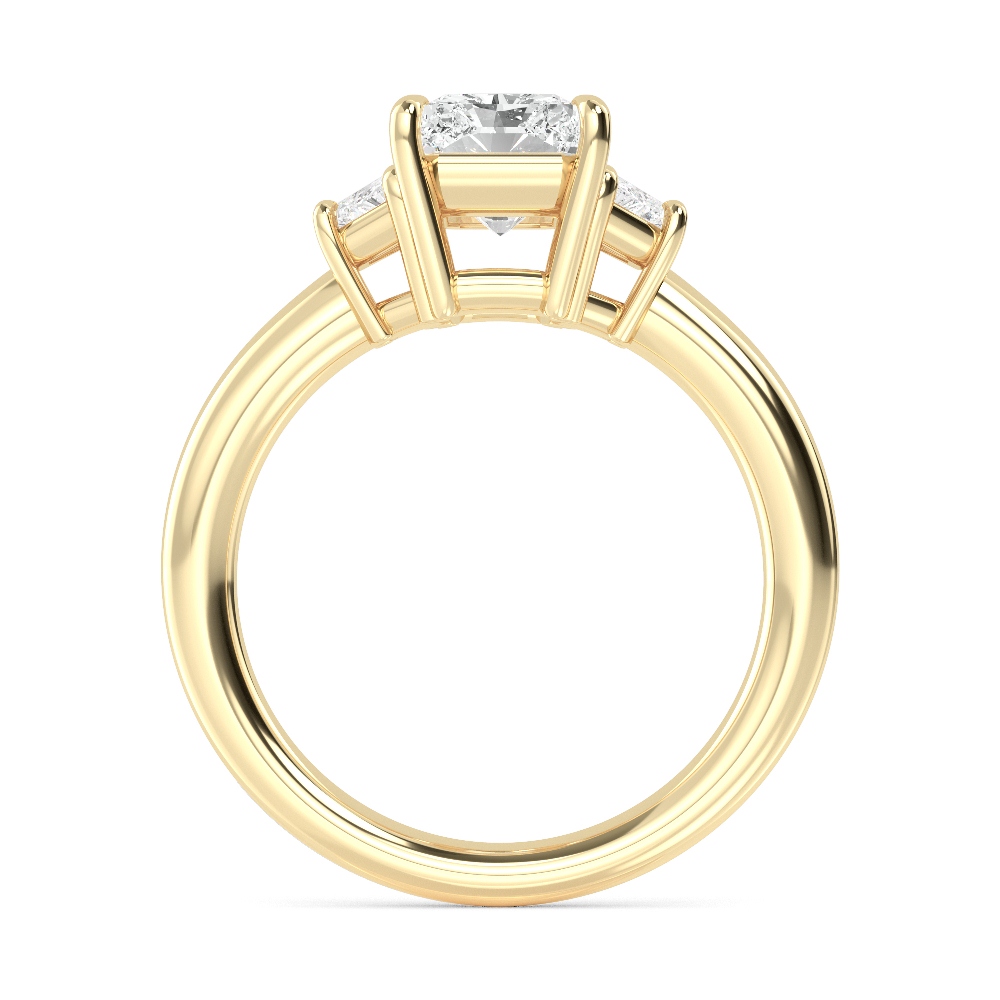 14K Yellow Gold Diamond Engagement Ring