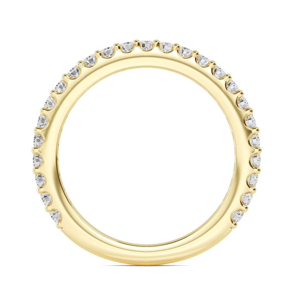 14K Yellow Gold Diamond Stackable Ring