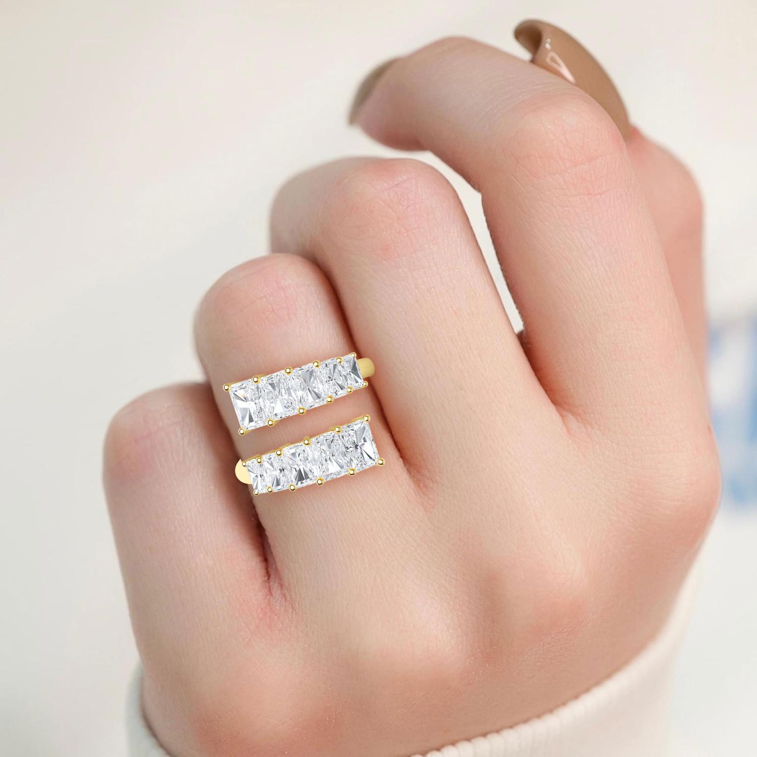 14K Yellow Gold Diamond Ring