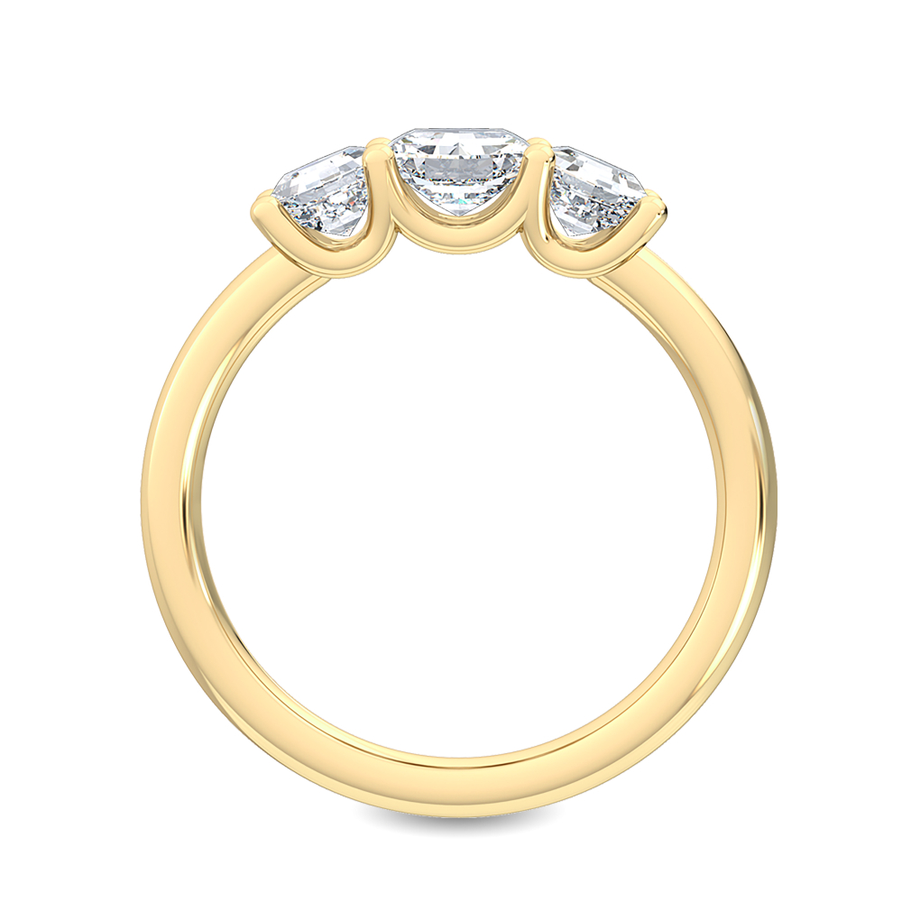14K Yellow Gold Diamond Engagement Ring