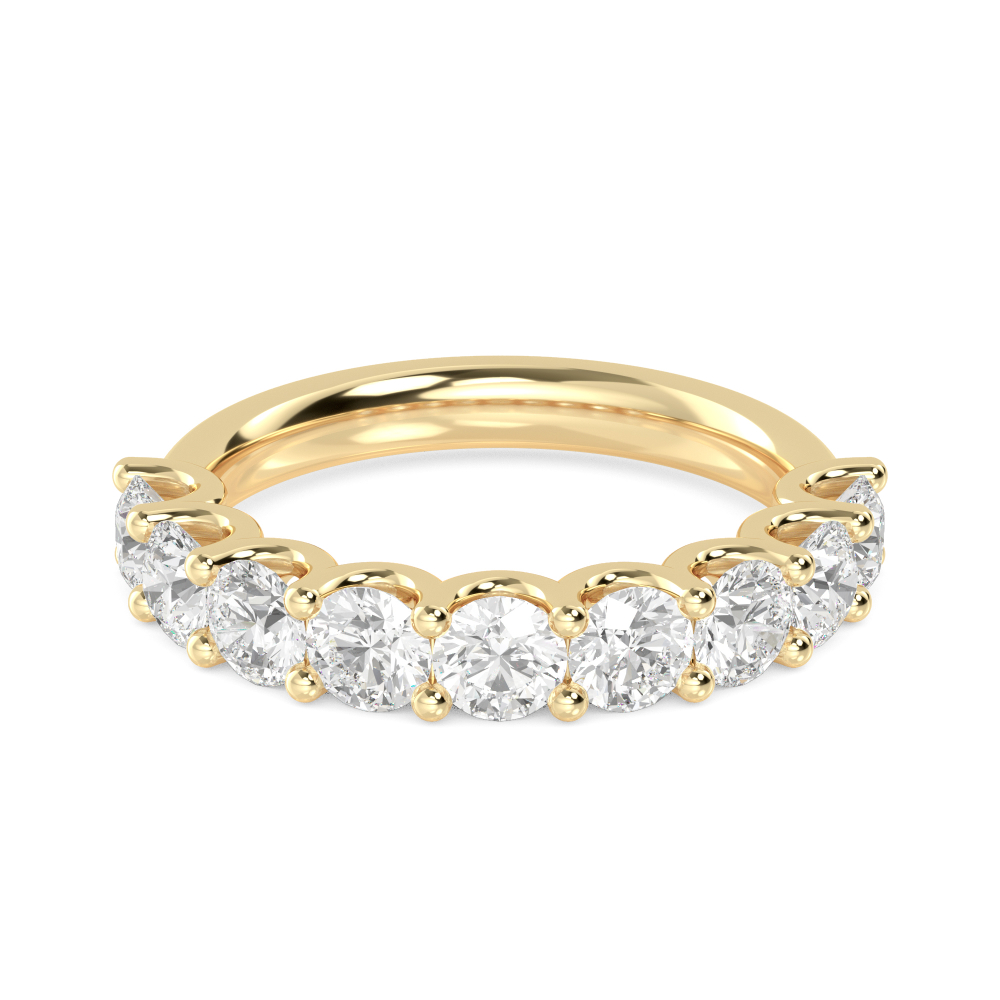 14K Yellow Gold Diamond Stackable Ring