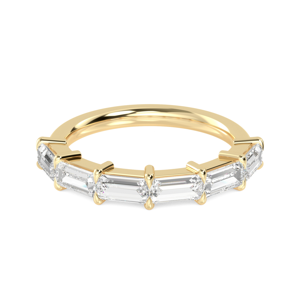 14K Yellow Gold Diamond Stackable Ring