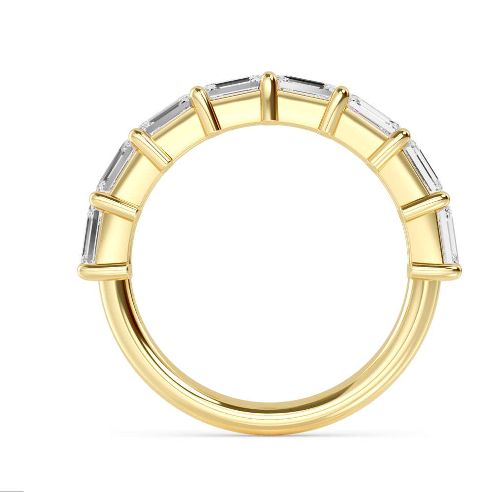 14K Yellow Gold Diamond Stackable Ring