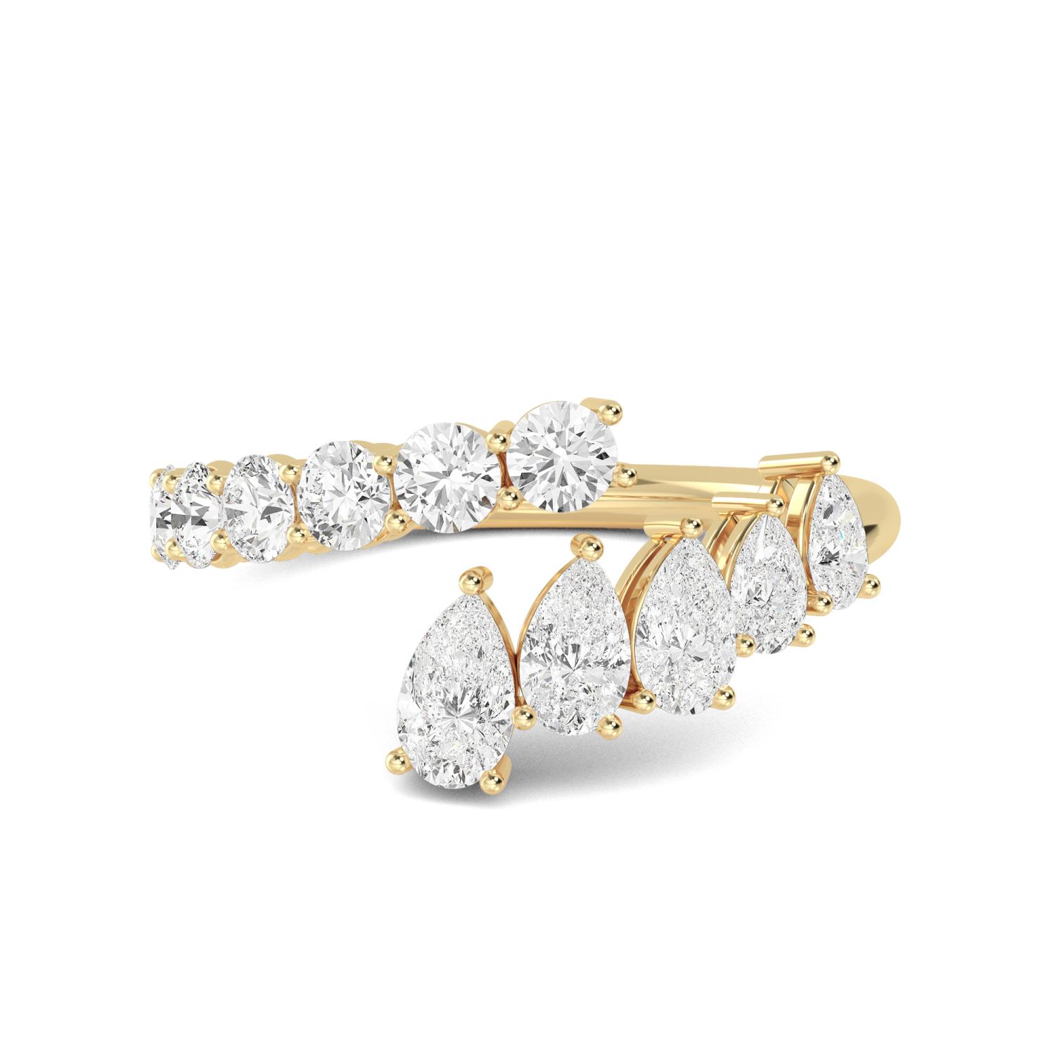 14K Yellow Gold Diamond Ring