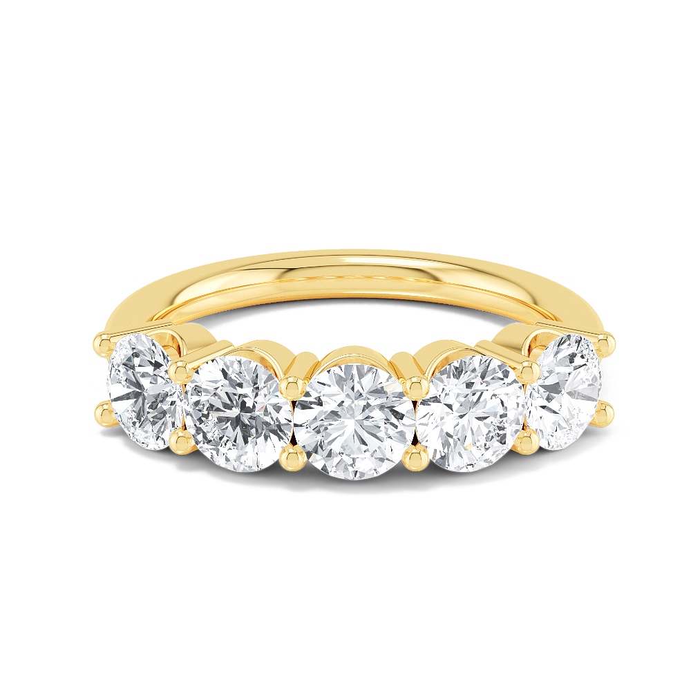 14K Yellow Gold Diamond Engagement Ring