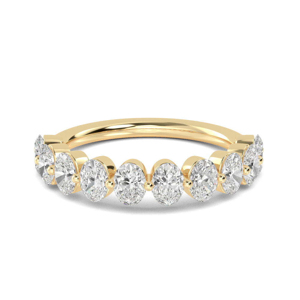14K Yellow Gold Diamond Stackable Ring