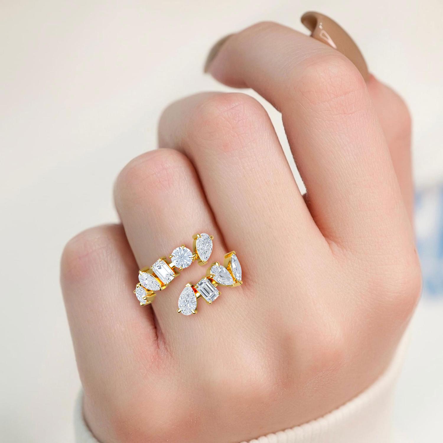 14K Yellow Gold Diamond Ring