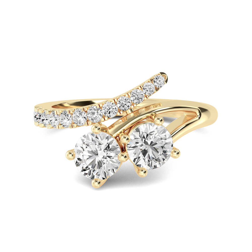14K Yellow Gold Diamond Ring