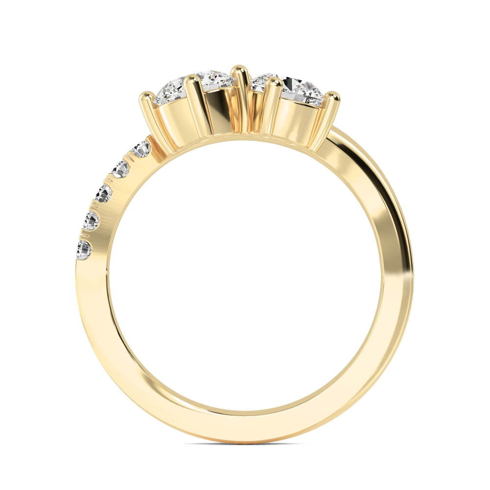 14K Yellow Gold Diamond Ring