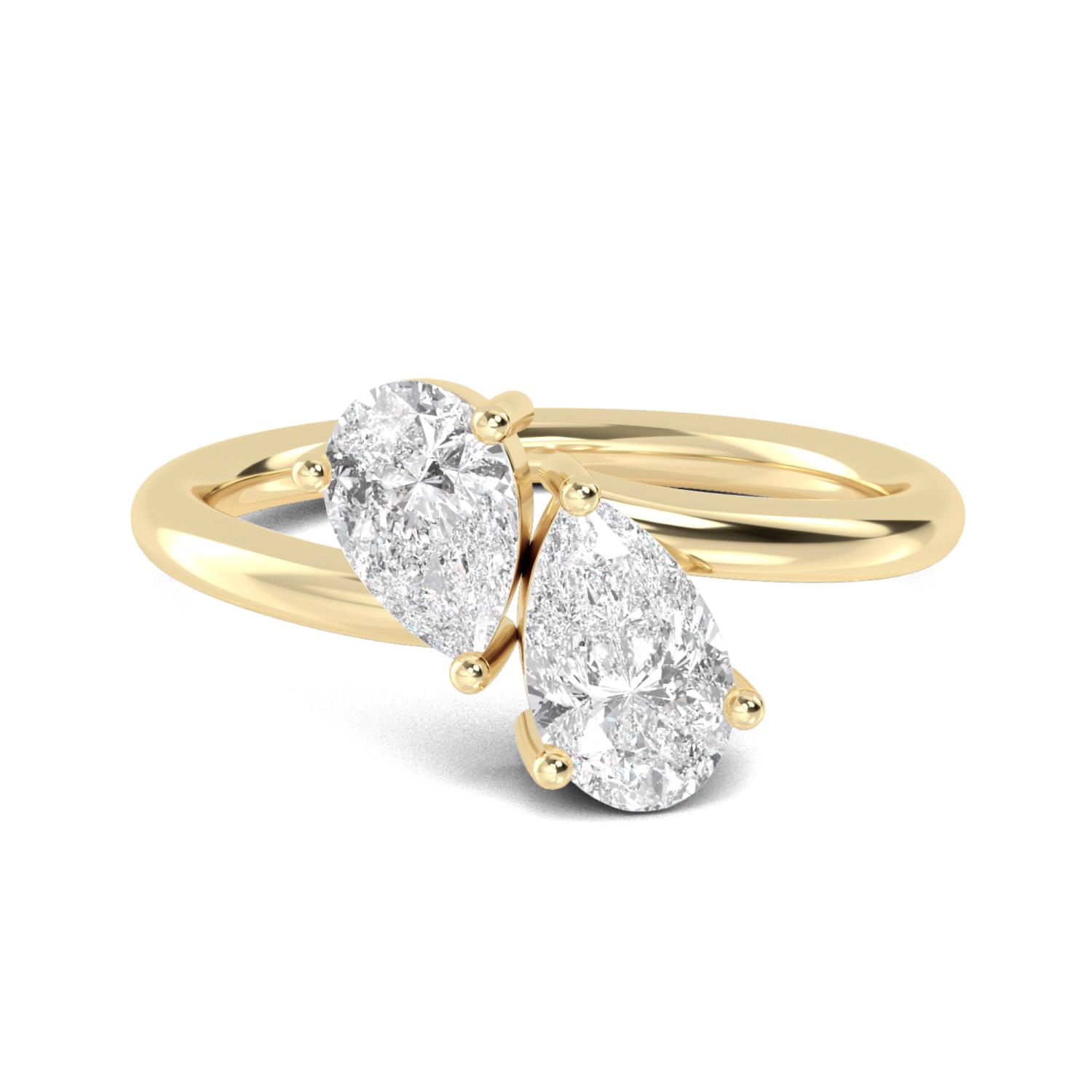 14K Yellow Gold Diamond Ring