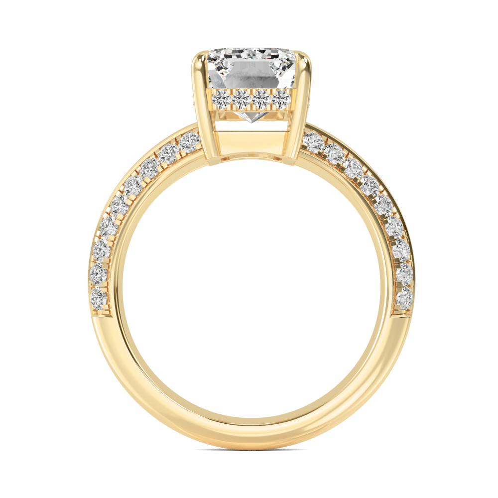 14K Yellow Gold Diamond Engagement Ring