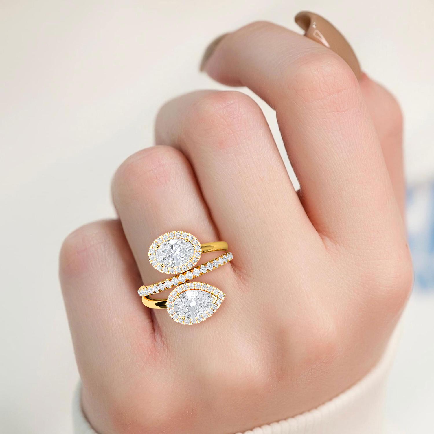14K Yellow Gold Diamond Ring