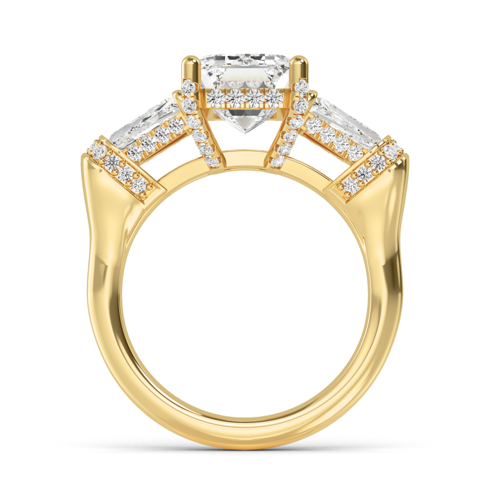 14K Yellow Gold Diamond Engagement Ring