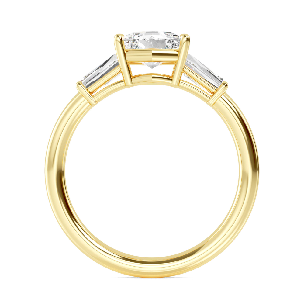 14K Yellow Gold Diamond Engagement Ring