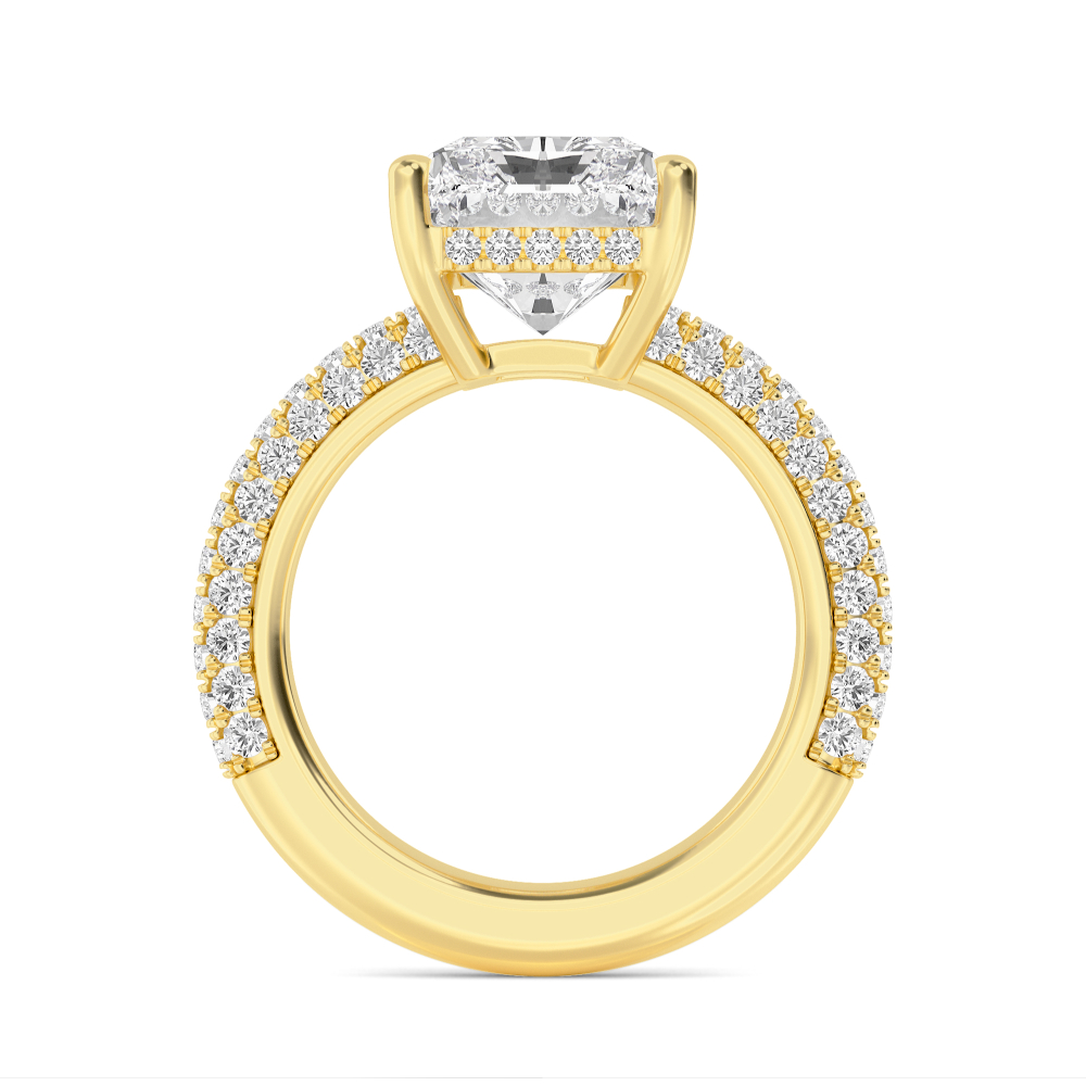 14K Yellow Gold Diamond Engagement Ring