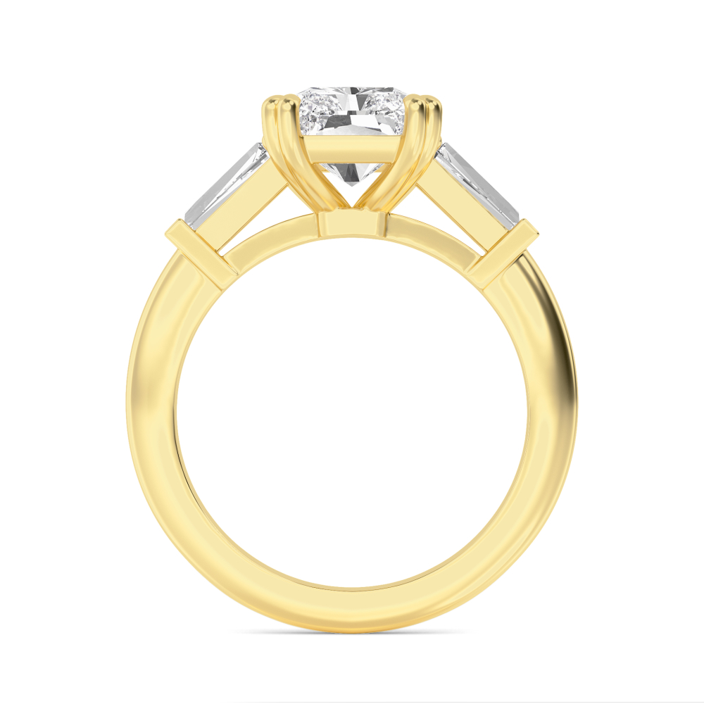 14K Yellow Gold Diamond Engagement Ring
