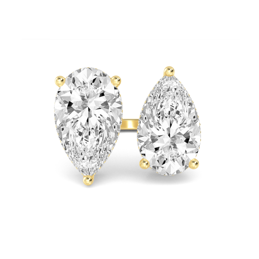 14K Yellow Gold Diamond Engagement Ring