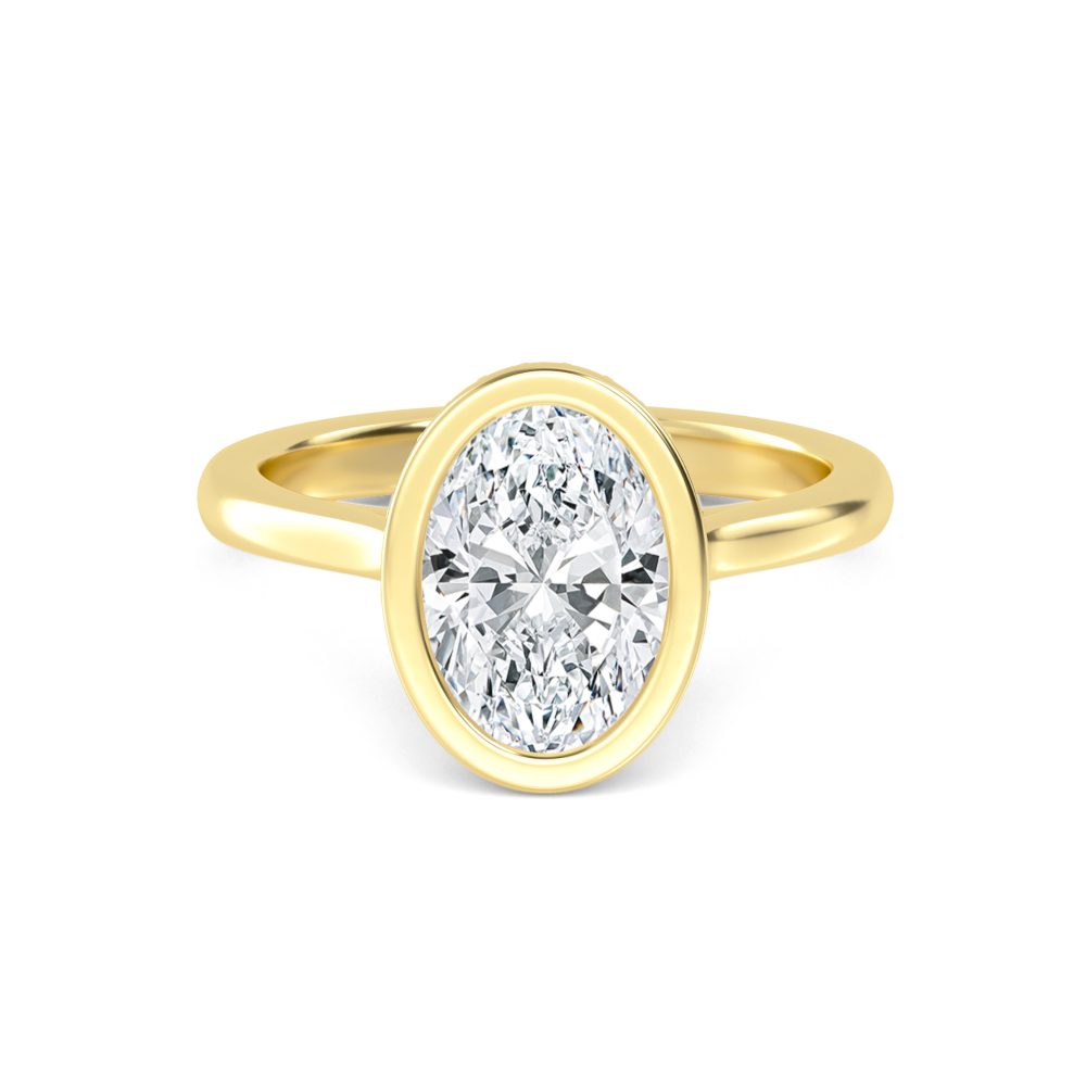 14K Yellow Gold Diamond Engagement Ring
