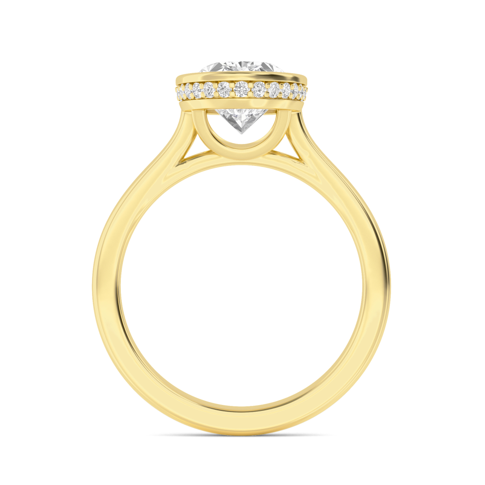 14K Yellow Gold Diamond Engagement Ring