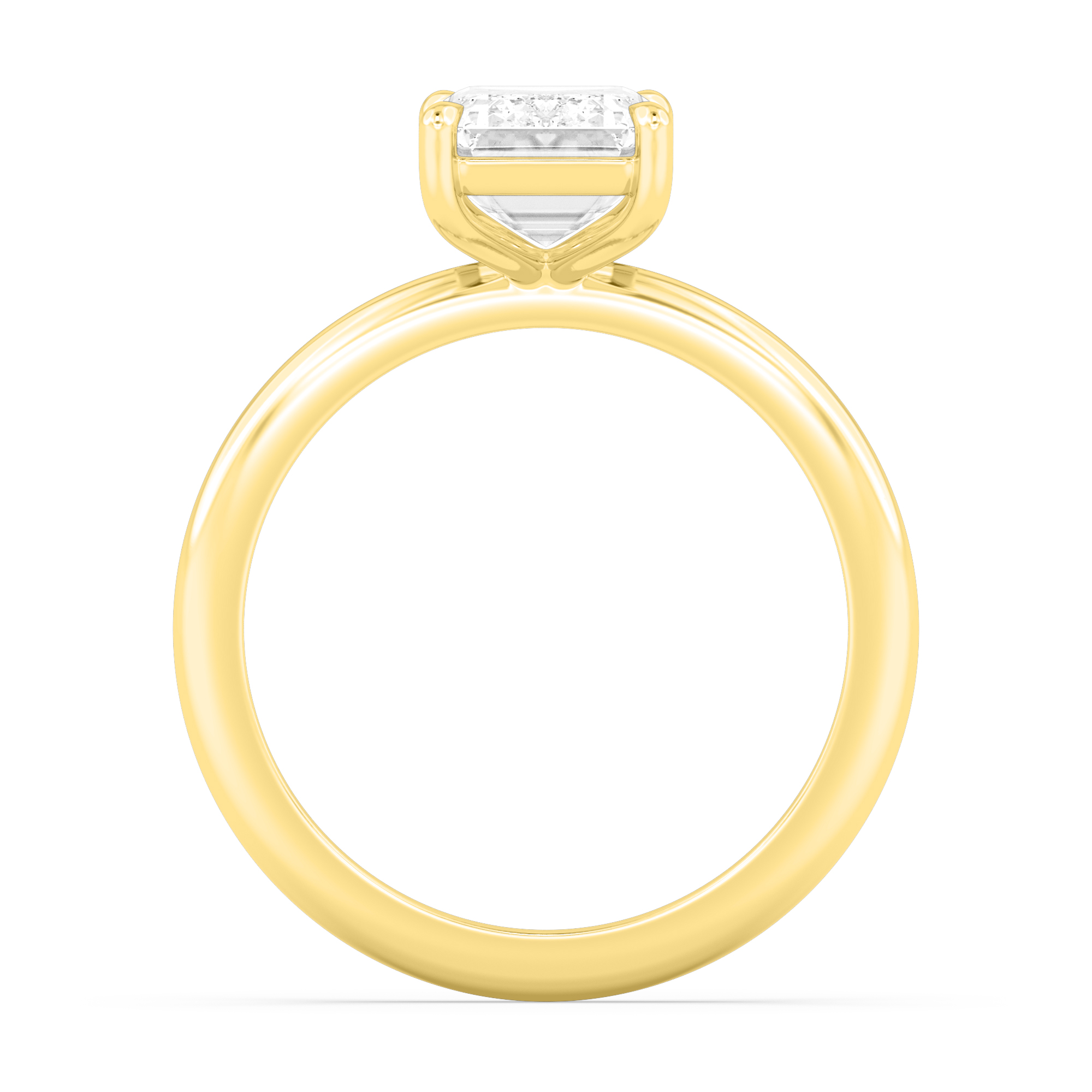 14K Yellow Gold Diamond Engagement Rings