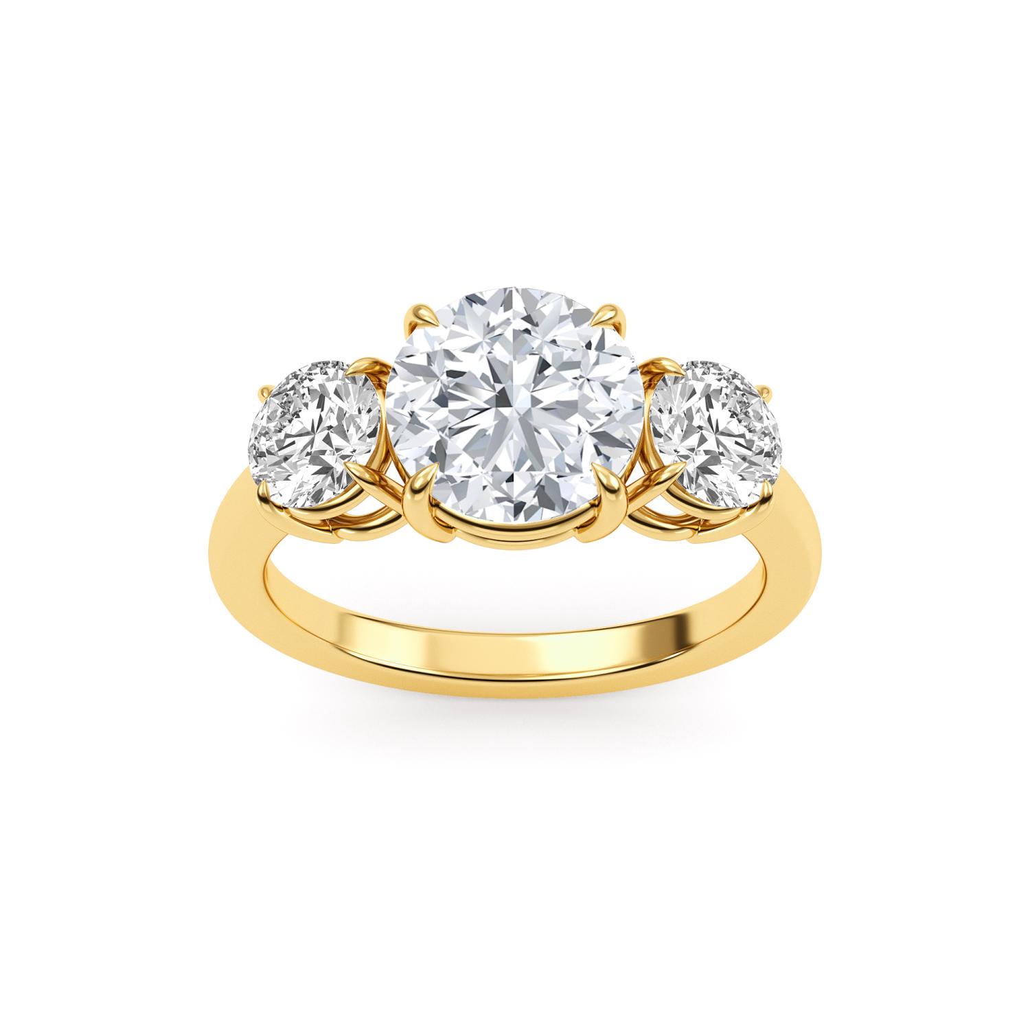 14K Yellow Gold Diamond Ring