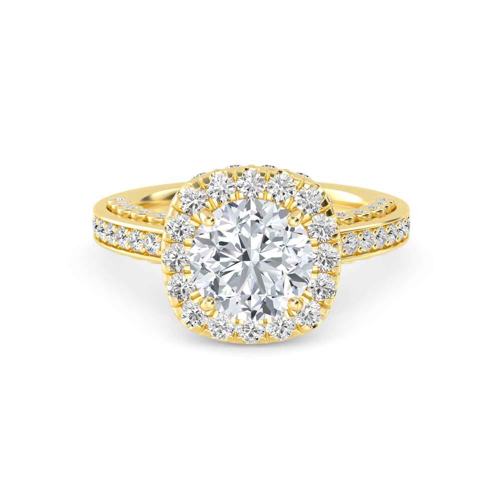 14K Yellow Gold Diamond Ring