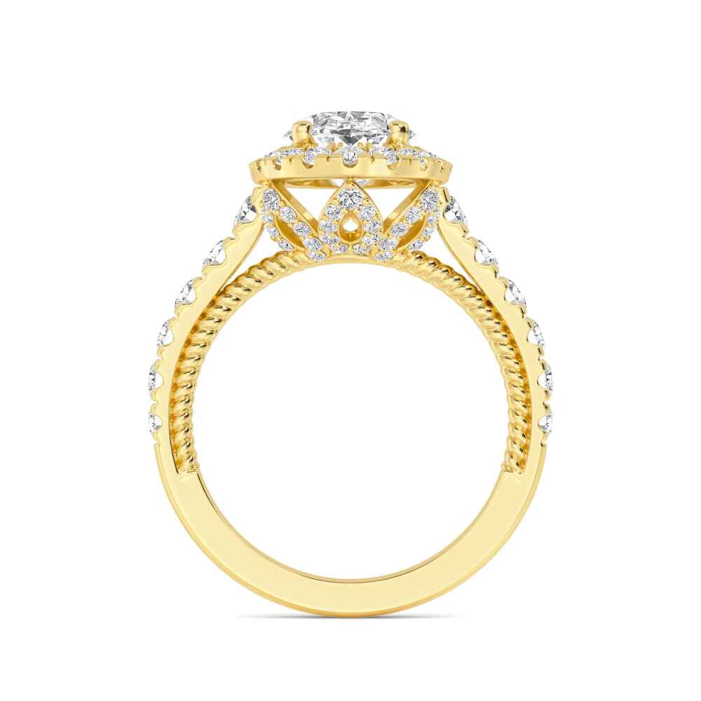 14K Yellow Gold Diamond Ring