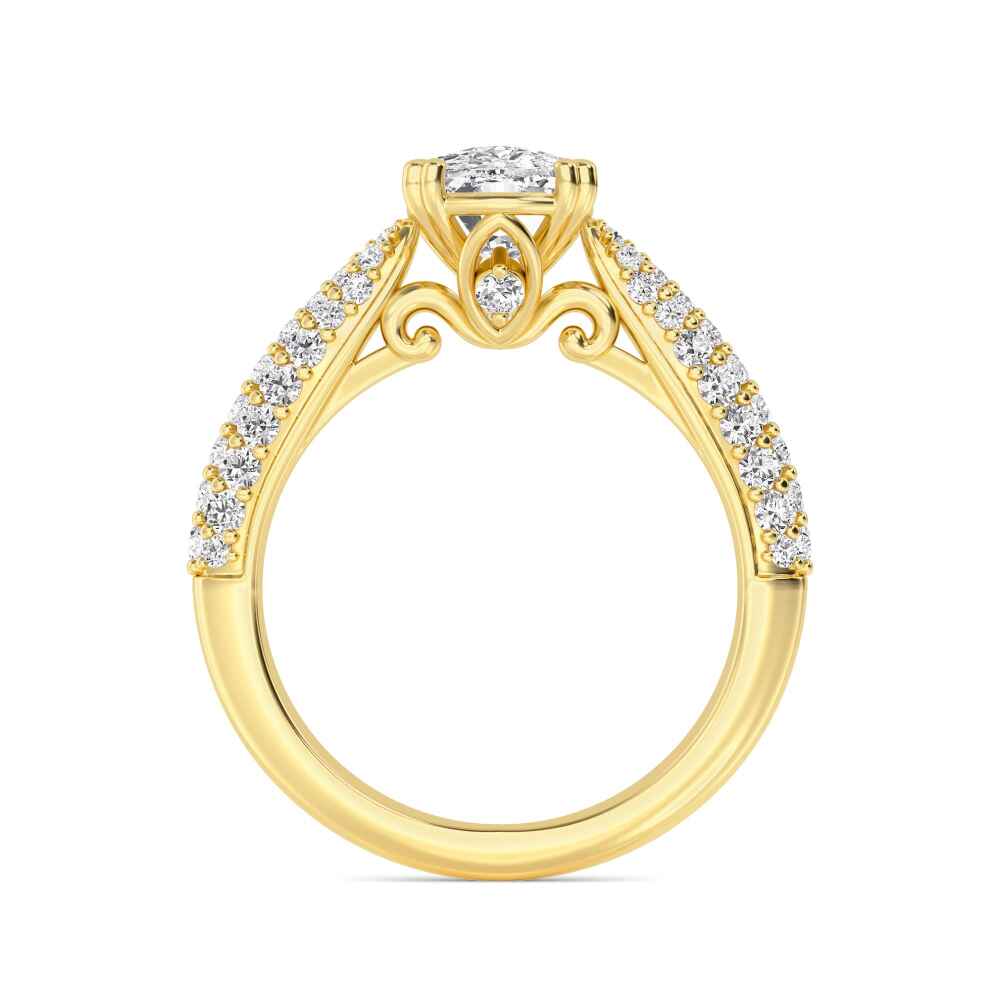 14K Yellow Gold Diamond Ring