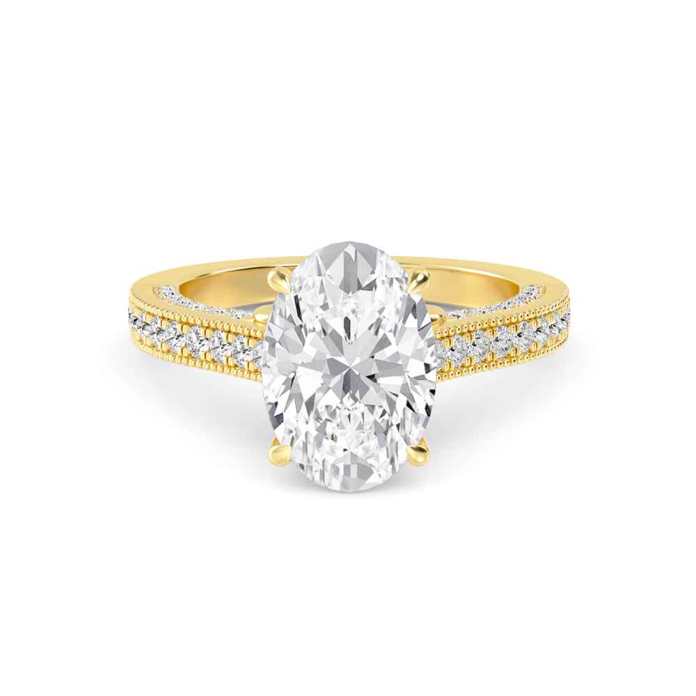 14K Yellow Gold Diamond Ring