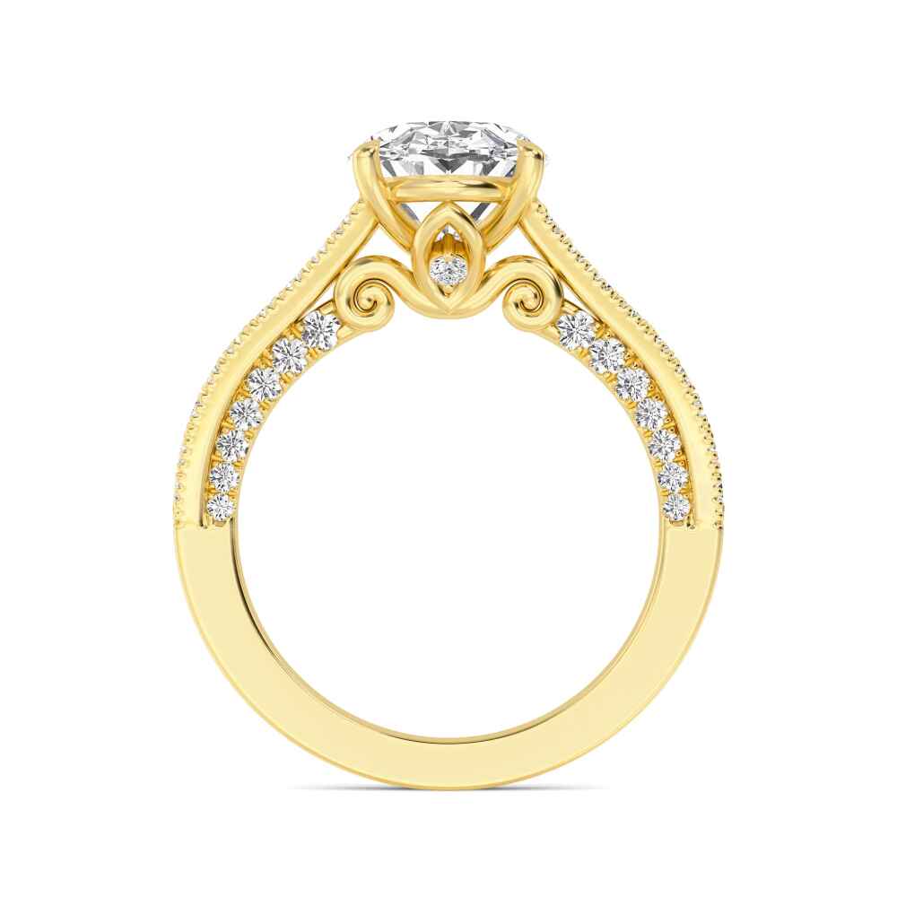 14K Yellow Gold Diamond Ring