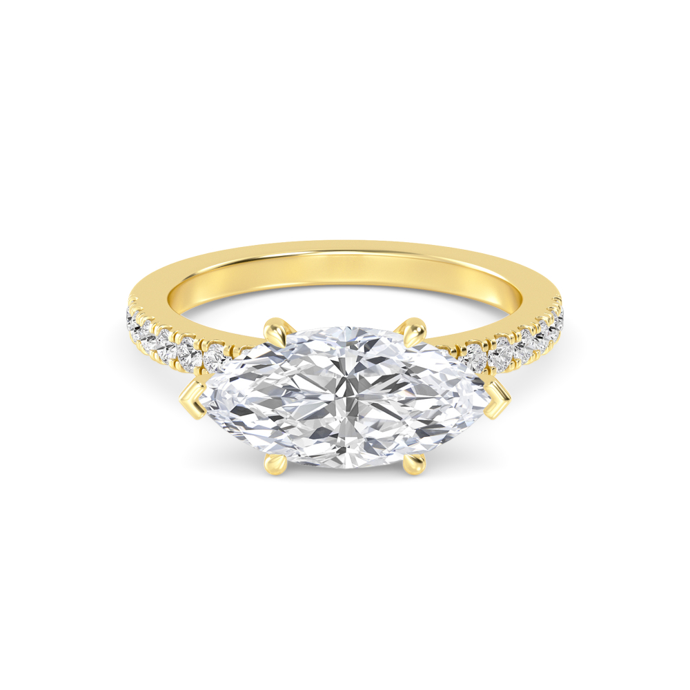 14K Yellow Gold Diamond Rings