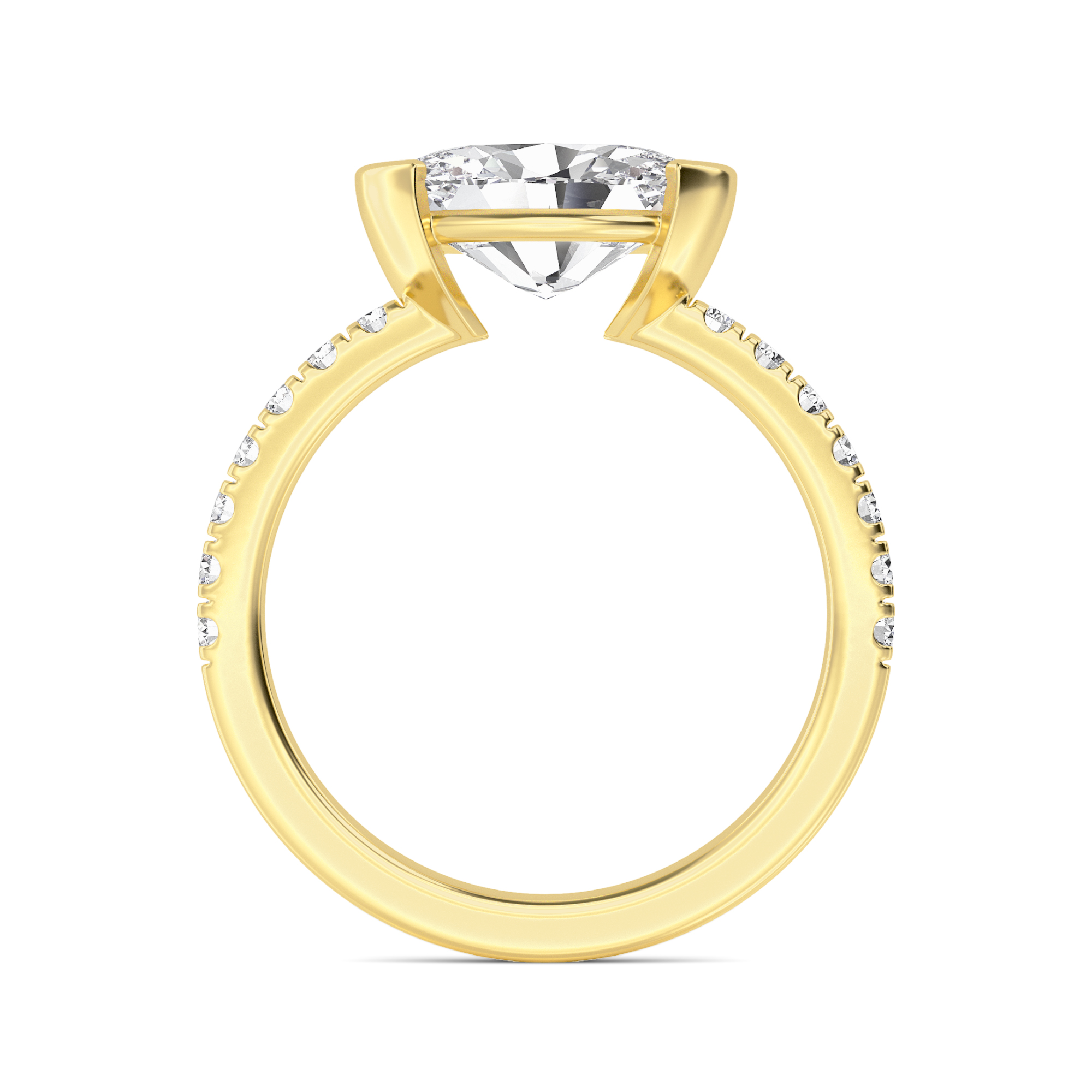 14K Yellow Gold Diamond Ring