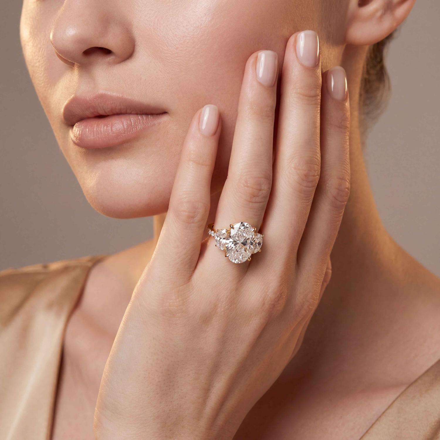 14K Yellow Gold Diamond Engagement Rings