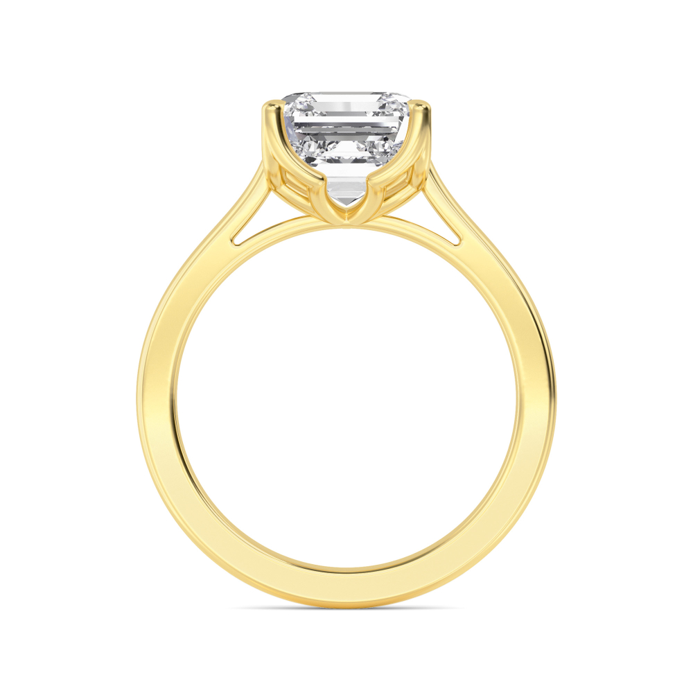 14K Yellow Gold Diamond Solitaire Rings