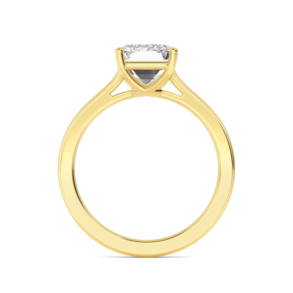 14K Yellow Gold Diamond Solitaire Rings